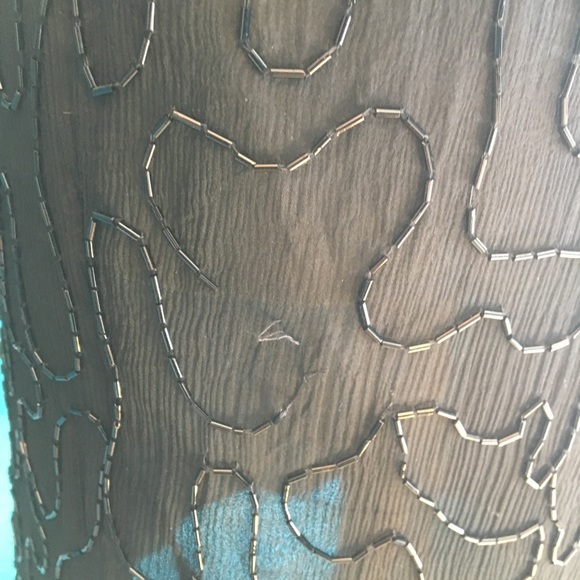 NWT Vintage 80s fully beaded sequined silk dress - Picture 8 of 12